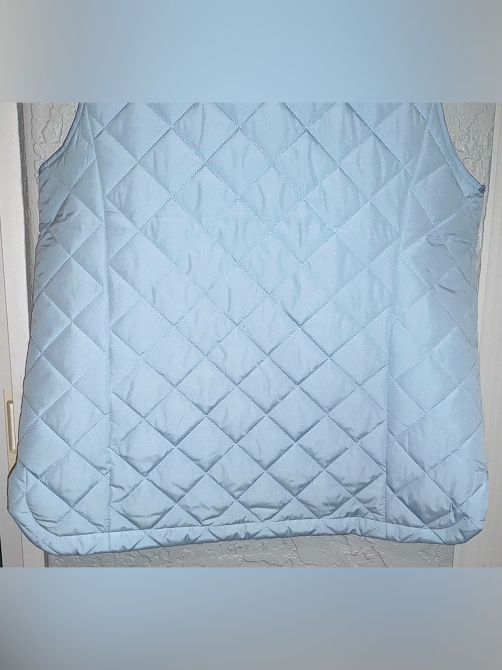 Lands' End Women's Quilted Vest - Pale Blue (NWOT) - Picture 4 of 7